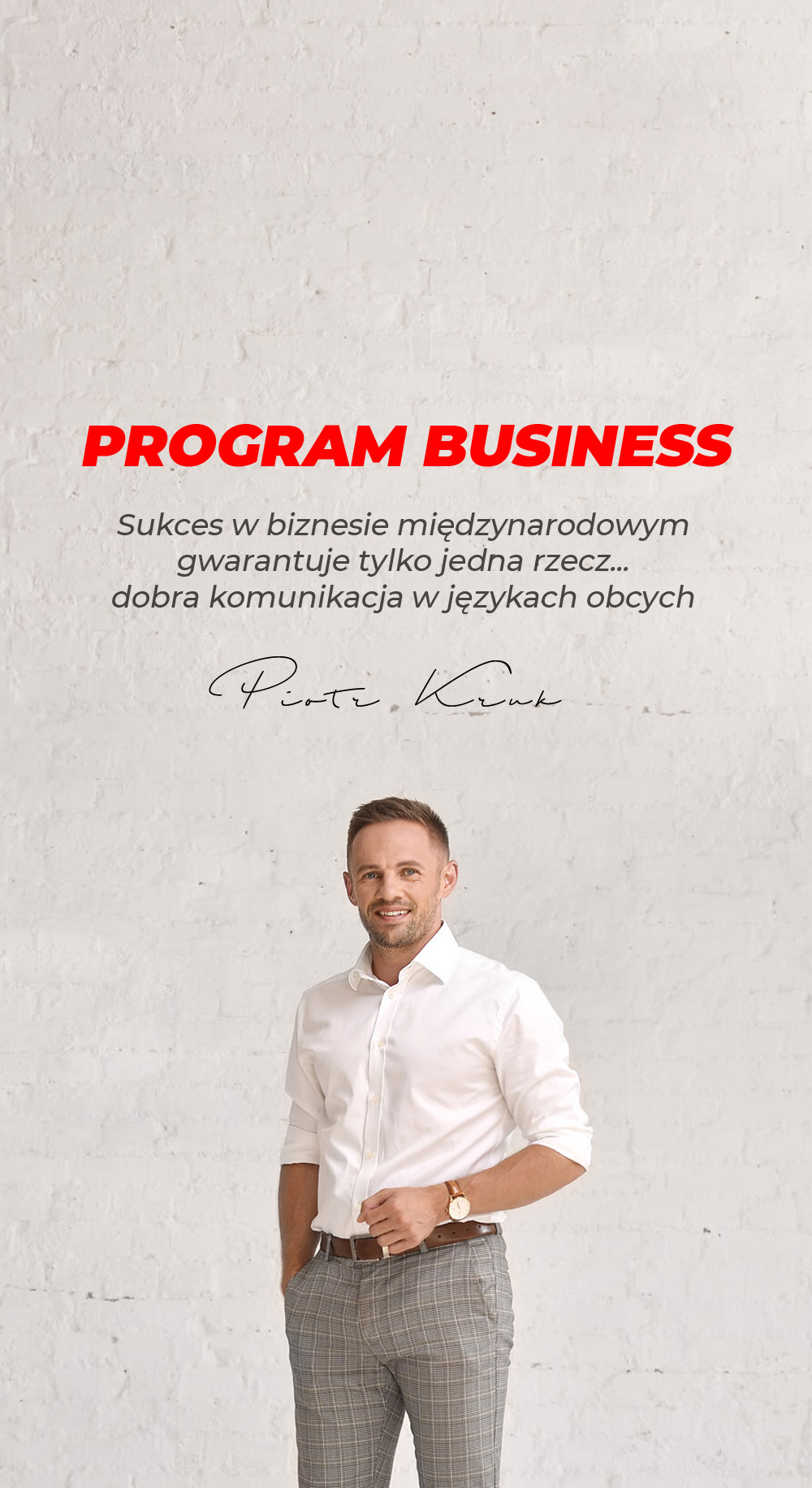 Program Business - Piotr Kruk